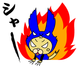 Rabbit cat Ninja sticker #1823684