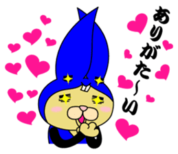 Rabbit cat Ninja sticker #1823685