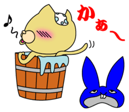Rabbit cat Ninja sticker #1823688