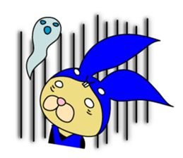 Rabbit cat Ninja sticker #1823699