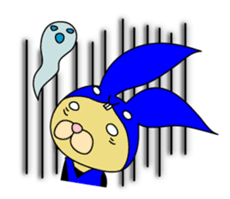 Rabbit cat Ninja sticker #1823699