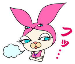 Rabbit cat Ninja sticker #1823700