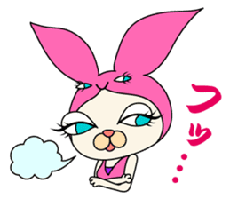 Rabbit cat Ninja sticker #1823700