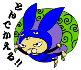 Rabbit cat Ninja sticker #1823705