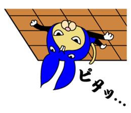 Rabbit cat Ninja sticker #1823706
