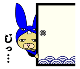 Rabbit cat Ninja sticker #1823709