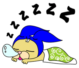 Rabbit cat Ninja sticker #1823711