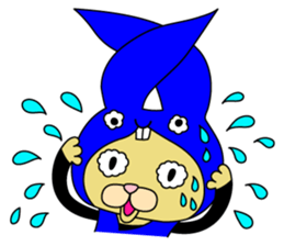 Rabbit cat Ninja sticker #1823712