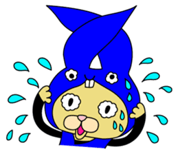 Rabbit cat Ninja sticker #1823712