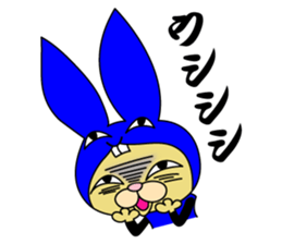 Rabbit cat Ninja sticker #1823714