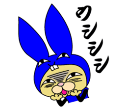Rabbit cat Ninja sticker #1823714