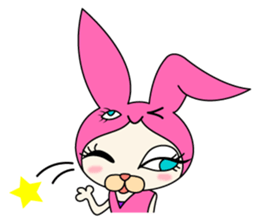 Rabbit cat Ninja sticker #1823718