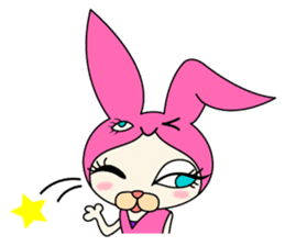 Rabbit cat Ninja sticker #1823718