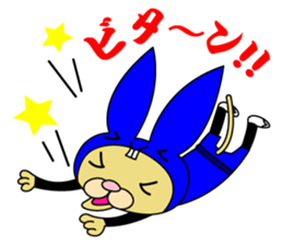 Rabbit cat Ninja sticker #1823720