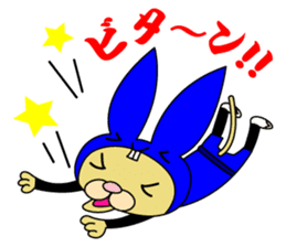 Rabbit cat Ninja sticker #1823720