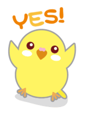 Cute Yellow Bird sticker #1824601