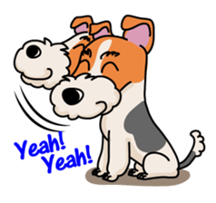 Fox Terrier named POPO sticker #1825002