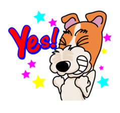 Fox Terrier named POPO sticker #1825003