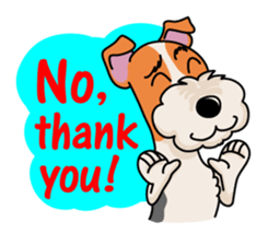 Fox Terrier named POPO sticker #1825004