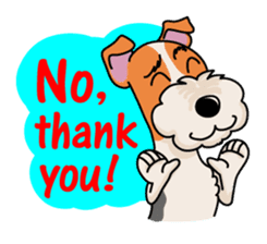 Fox Terrier named POPO sticker #1825004