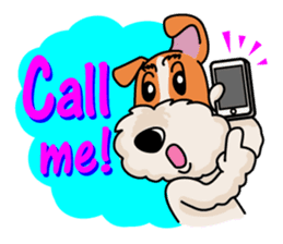 Fox Terrier named POPO sticker #1825007