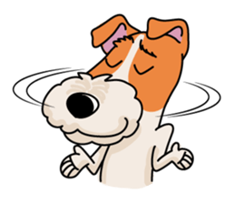 Fox Terrier named POPO sticker #1825008