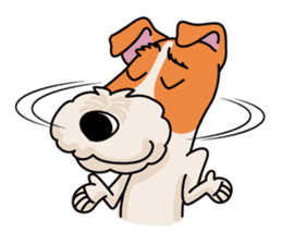 Fox Terrier named POPO sticker #1825008