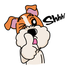 Fox Terrier named POPO sticker #1825010