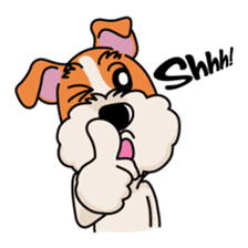 Fox Terrier named POPO sticker #1825010