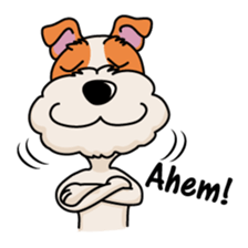 Fox Terrier named POPO sticker #1825014