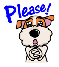 Fox Terrier named POPO sticker #1825015