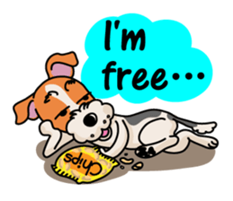 Fox Terrier named POPO sticker #1825017