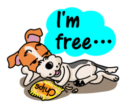 Fox Terrier named POPO sticker #1825017