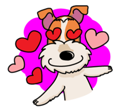 Fox Terrier named POPO sticker #1825019