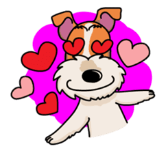 Fox Terrier named POPO sticker #1825019