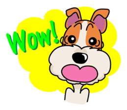 Fox Terrier named POPO sticker #1825020