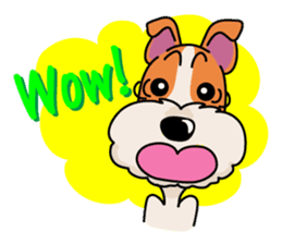 Fox Terrier named POPO sticker #1825020