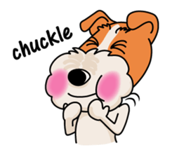 Fox Terrier named POPO sticker #1825022