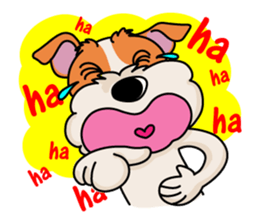 Fox Terrier named POPO sticker #1825023