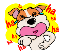 Fox Terrier named POPO sticker #1825023