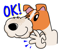 Fox Terrier named POPO sticker #1825026