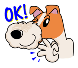 Fox Terrier named POPO sticker #1825026