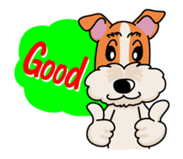 Fox Terrier named POPO sticker #1825027