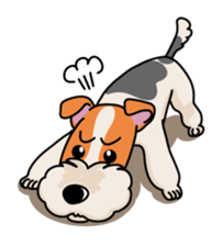 Fox Terrier named POPO sticker #1825029