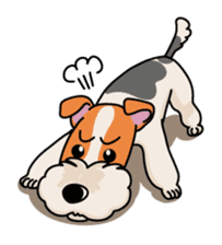 Fox Terrier named POPO sticker #1825029