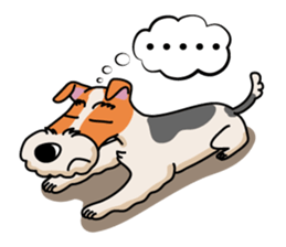Fox Terrier named POPO sticker #1825031