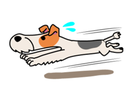 Fox Terrier named POPO sticker #1825032