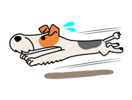 Fox Terrier named POPO sticker #1825032