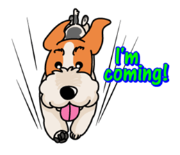 Fox Terrier named POPO sticker #1825035