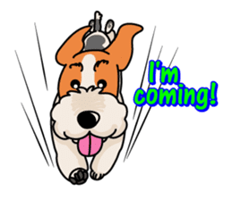 Fox Terrier named POPO sticker #1825035